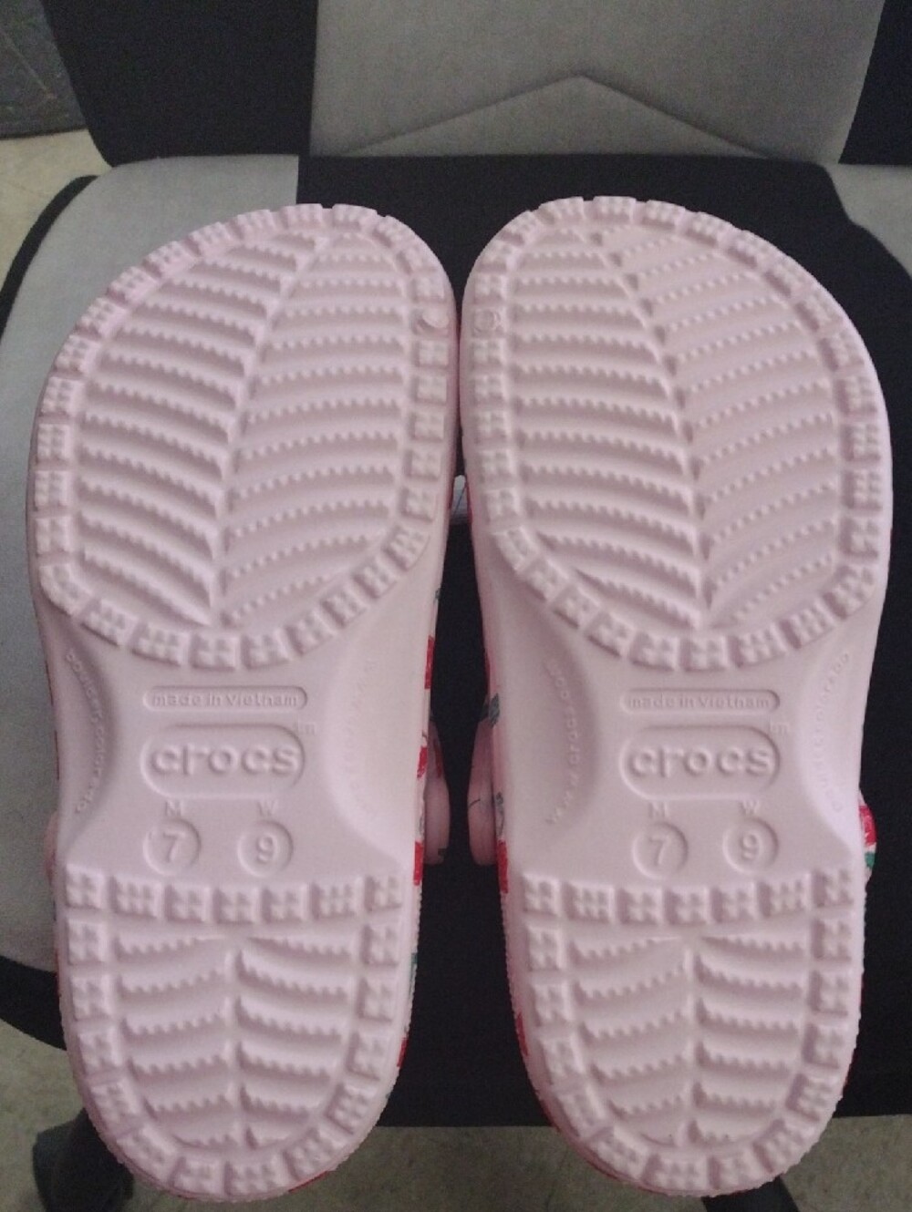 CROCS Pink Cherry-Print Classic Clog - Picture 3 of 3